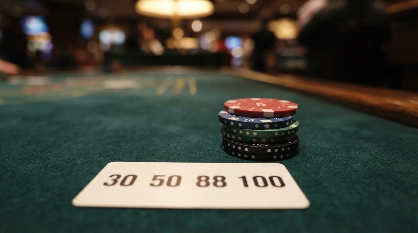 Representación visual de varias ofertas sin depósito: 30 €, 50 €, 88 giros y 100 giros sobre fichas de casino