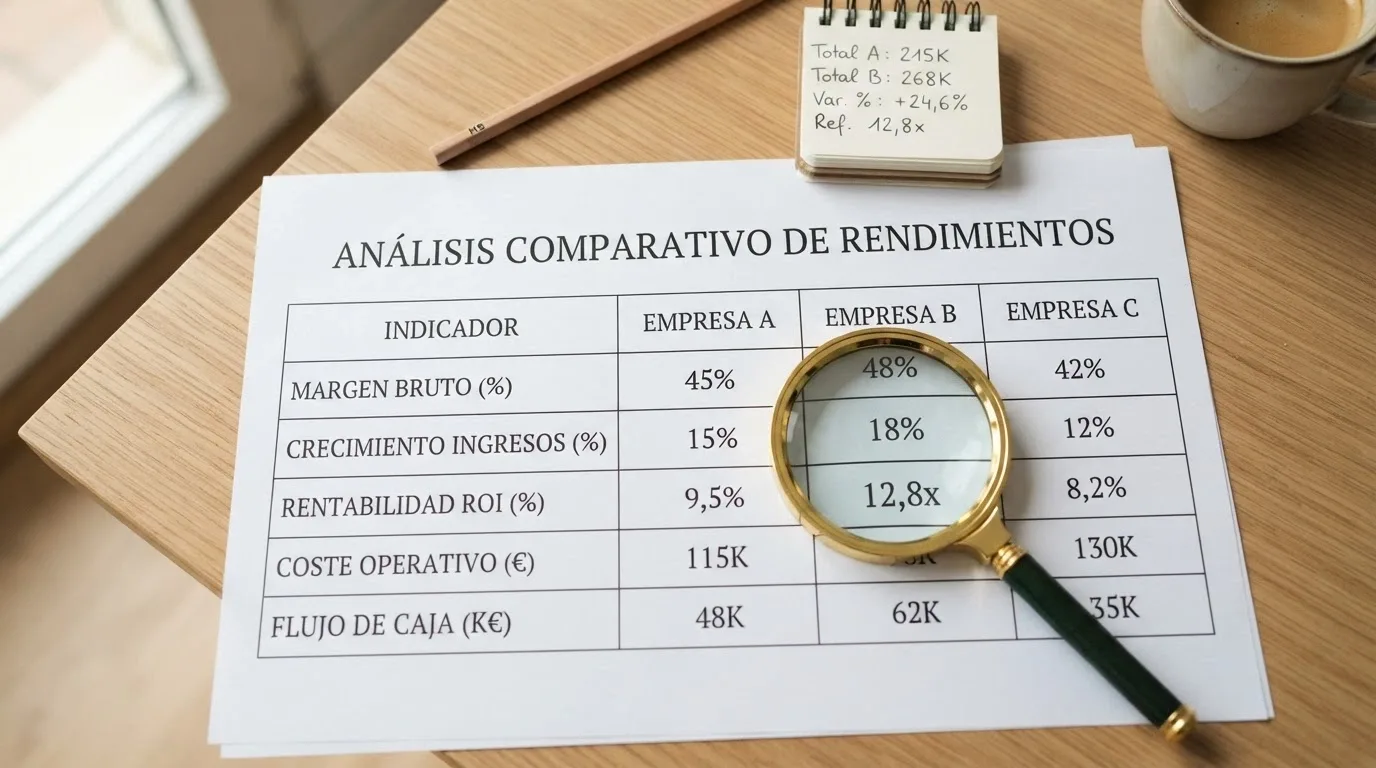 Primer plano de una tabla con columnas de importe del bono, cifra de rollover y candado de ganancia máxima, junto a una lupa sobre la columna del rollover