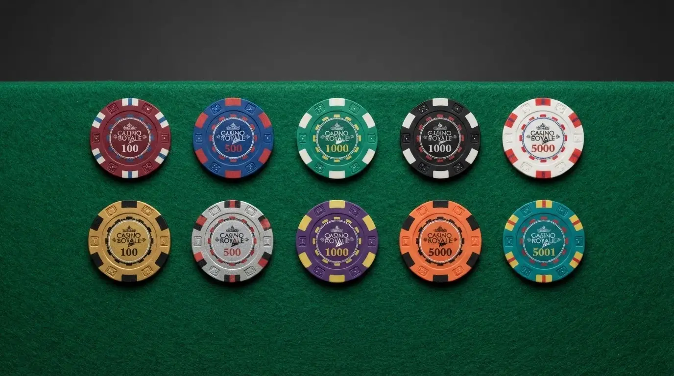 Mosaico con los logotipos de los 10 operadores analizados dispuestos en cuadrícula sobre un fondo de paño de mesa de casino