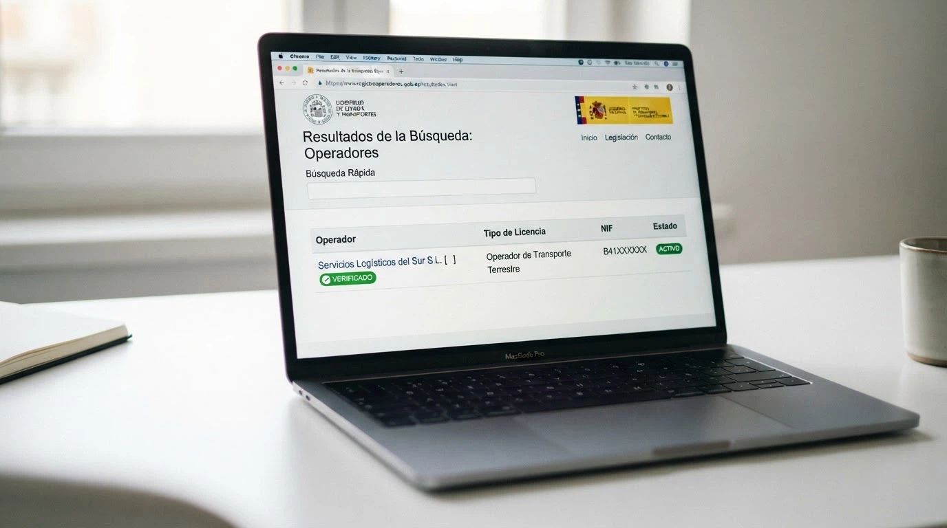 Captura del registro público de operadores con licencia en ordenacionjuego.es, con el dominio .es y el sello de la DGOJ visibles