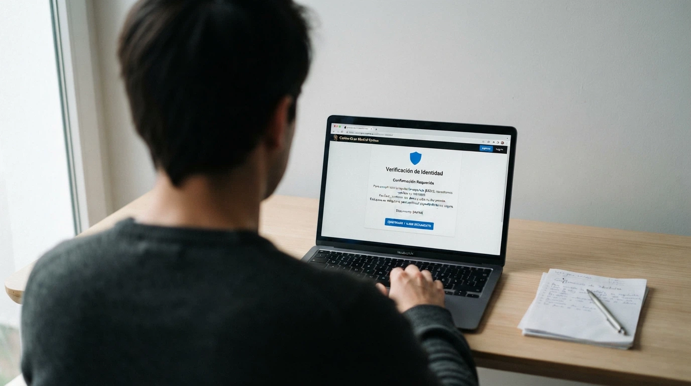 Sello oficial de licencia de la DGOJ sobre el pie de página de un casino online español con el dominio .es visible