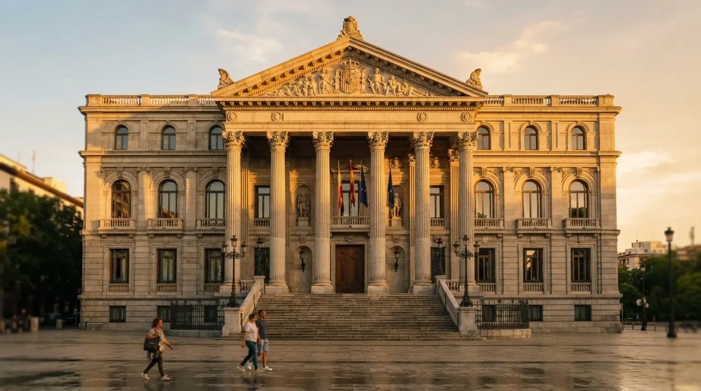 Fachada del Ministerio de Derechos Sociales, Consumo y Agenda 2030 en Madrid, sede de la DGOJ