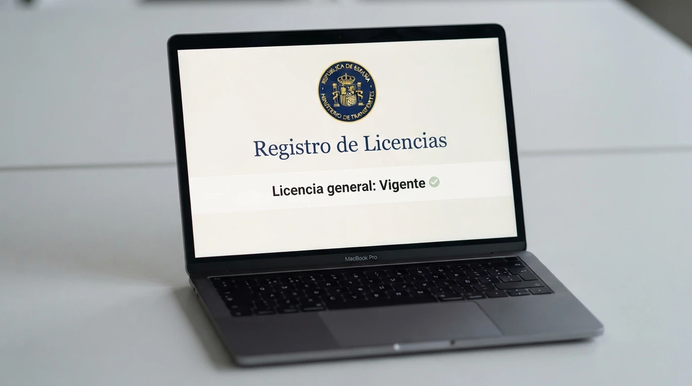 Captura parcial del registro público de operadores con licencia en la web de la DGOJ, con varios nombres de operador visibles y el sello oficial